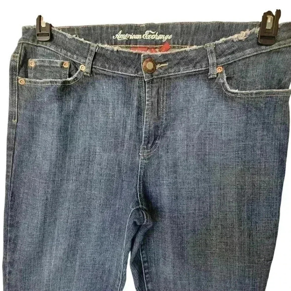 American Exchange Ankle Jeans Women's Plus Size 16 Blue Stretch Denim - Picture 5 of 7